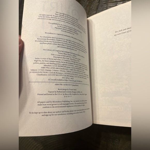 A Court of Mist and Fury OOP Paperback by Sarah J Maas - Picture 2 of 10